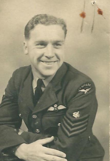 Henry Haakon Hansen as F/Sgt in RNZAF between April 1944 and March 1945 (Museum of Danish Resistance).