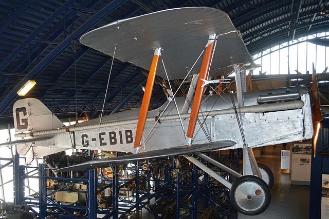 Royal Aircraft Factory SE.5a (c/n 687) built in 1917. Following Royal Flying Corps service as F937 it was sold privately, registered as G-EBIB, and modified for skywriting. It flew with the Savage Skywriting Company, alongside G-EBIA (previously F943) which remains airworthy with the Shuttleworth Collection, and ‘G-EBIC’ (previously ‘F938’) now on display in the RAF Museum at Hendon. This is not the aircraft that Bramson flew over Scandinavia, but it is likely that he piloted it at some point during his time as a skywriter. (Wikipedia).