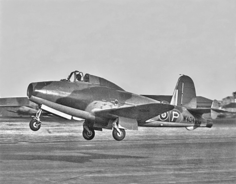 The first E.28/39 prototype W4041/G powered by the Power Jest W.1-engine.