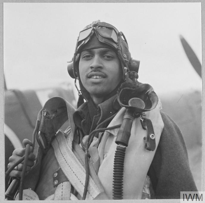 Flt Lt Cyril Lionel Francis Talalla, DFC and Bar, was the first Singhalese to join the RAF. He was born in Ceylon (Sri Lanka) and lived in Malaya, when he enrolled in the MVAF to train at the flying training school. Later in the war he flew as a fighter pilot in Northern Europe. His brother, Warrant Officer Henry Conrad Benjamin Talalla, who was also trained in Singapore, was killed in action on 25 July 1944. (© IWM CH 5906)